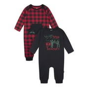 Baby Boy Jersey Romper, 2-Pack, Sizes 0/3 - 24 Months